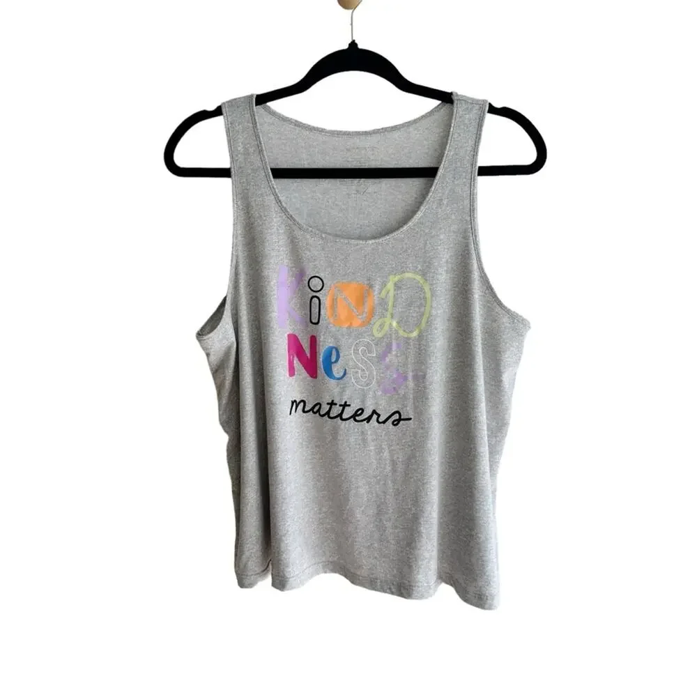 Joyspun Kindness Matters Oversized Lounge Tank Top